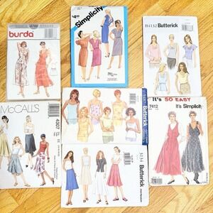 Mixed‎ Brands Vintage Uncut Sewing Patterns Lot Women's Sizes 14 16 18 20 22